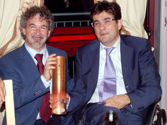 Luca Pancalli and Jacopo Poli in Bassano del Grappa